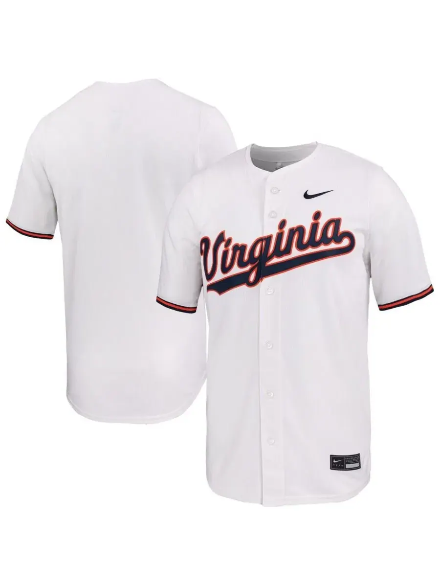 Мужская белая бейсбольная майка Virginia Cavaliers Limited Nike — изображение 1 из 3, белый