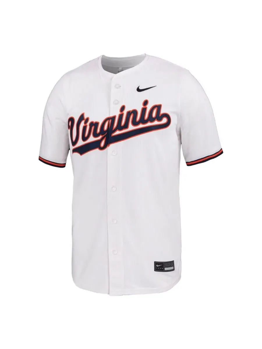 Мужская белая бейсбольная майка Virginia Cavaliers Limited Nike — изображение 2 из 3, белый