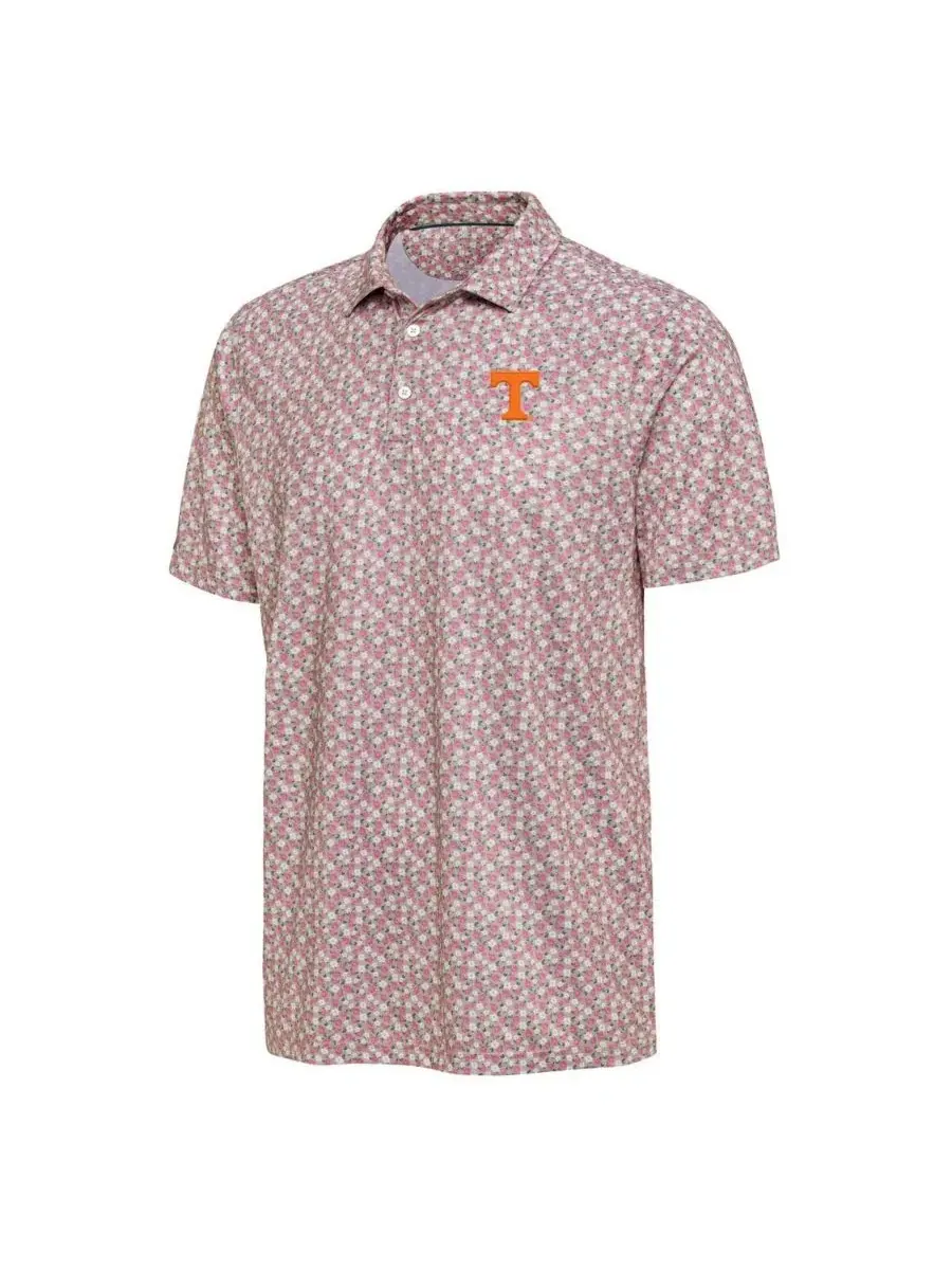 Мужская розовая рубашка-поло Tennessee Volunteers Desert Dry Dogwood Antigua — изображение 2 из 3, розовый