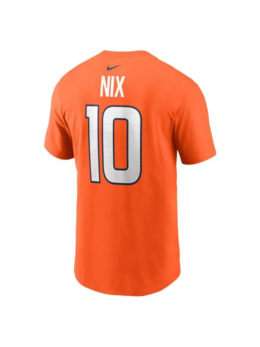 Футболка Big Boys and Girls Bo Nix Orange Denver Broncos 2024 NFL Draft Name Number Nike — изображение 2 из 3, оранжевый
