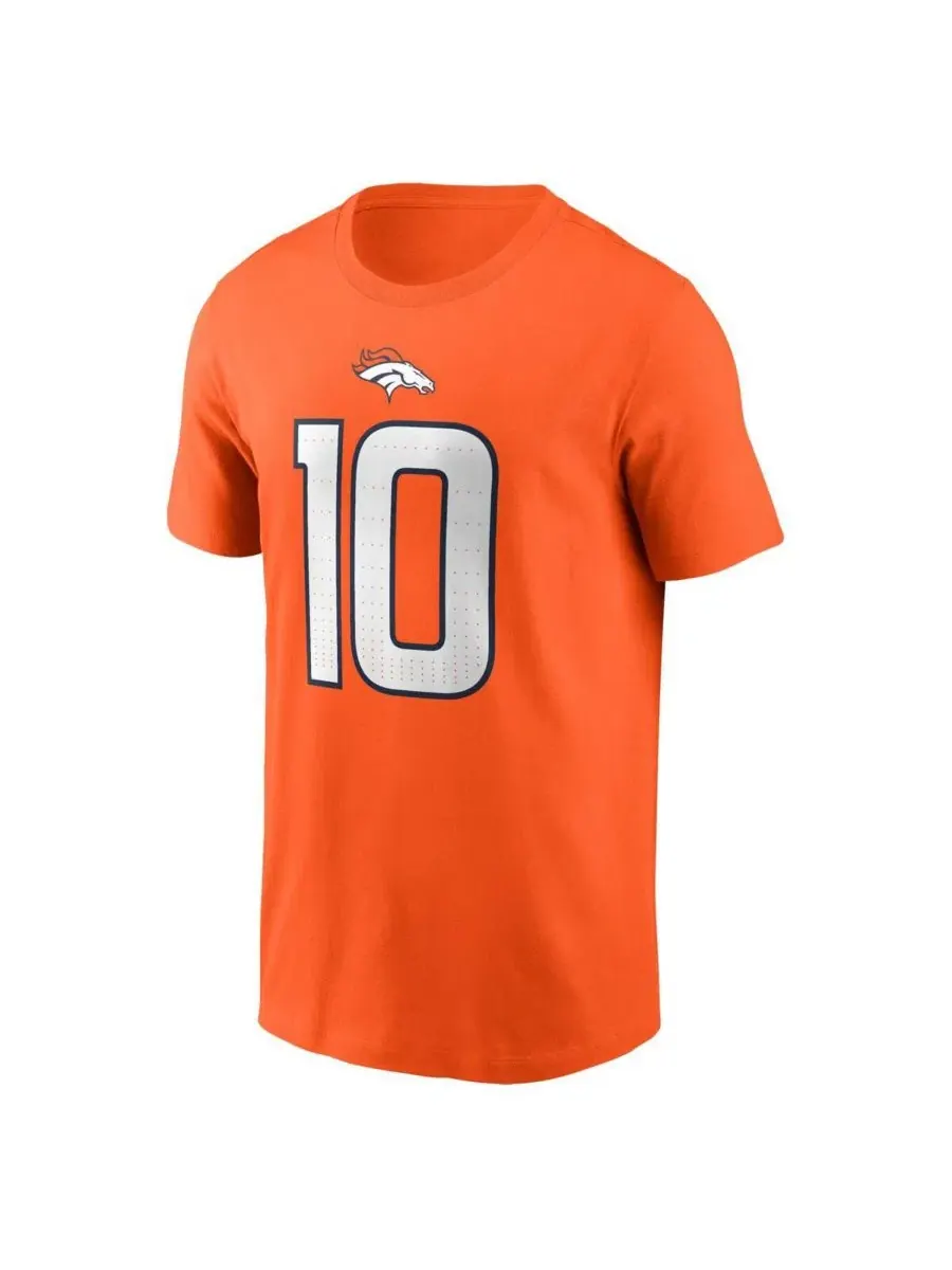 Футболка Big Boys and Girls Bo Nix Orange Denver Broncos 2024 NFL Draft Name Number Nike — изображение 3 из 3, оранжевый