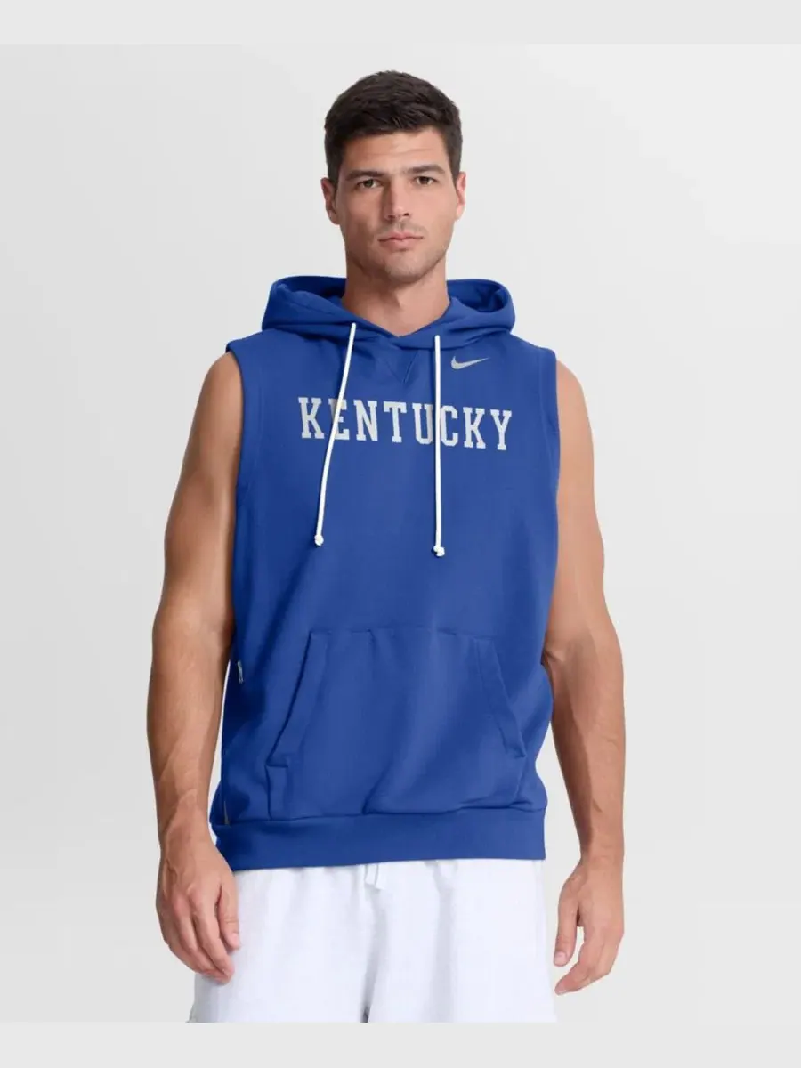Безрукавный худи с капюшоном Nike Kentucky Wildcats 2026 Sideline Dri-FIT — изображение 1 из 5, королевский