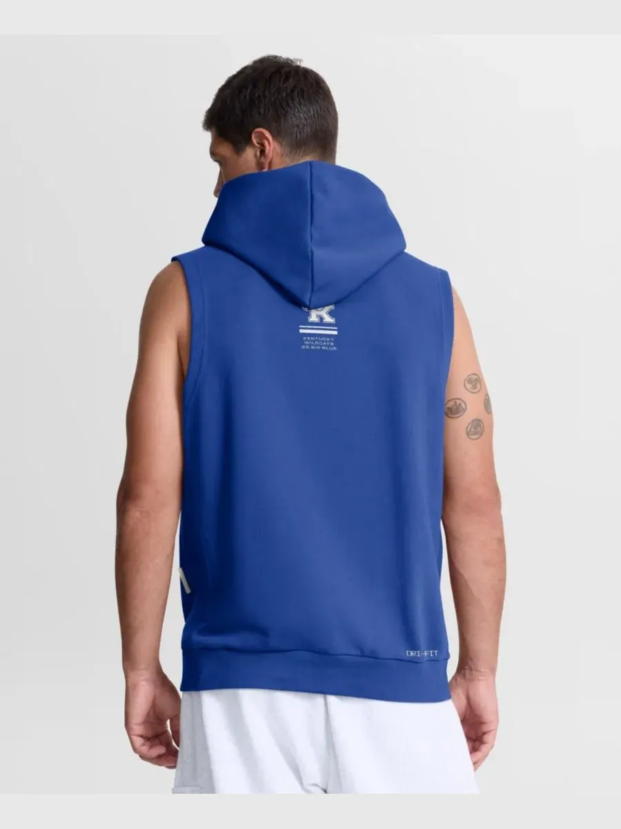 Безрукавный худи с капюшоном Nike Kentucky Wildcats 2026 Sideline Dri-FIT — изображение 4 из 5, королевский