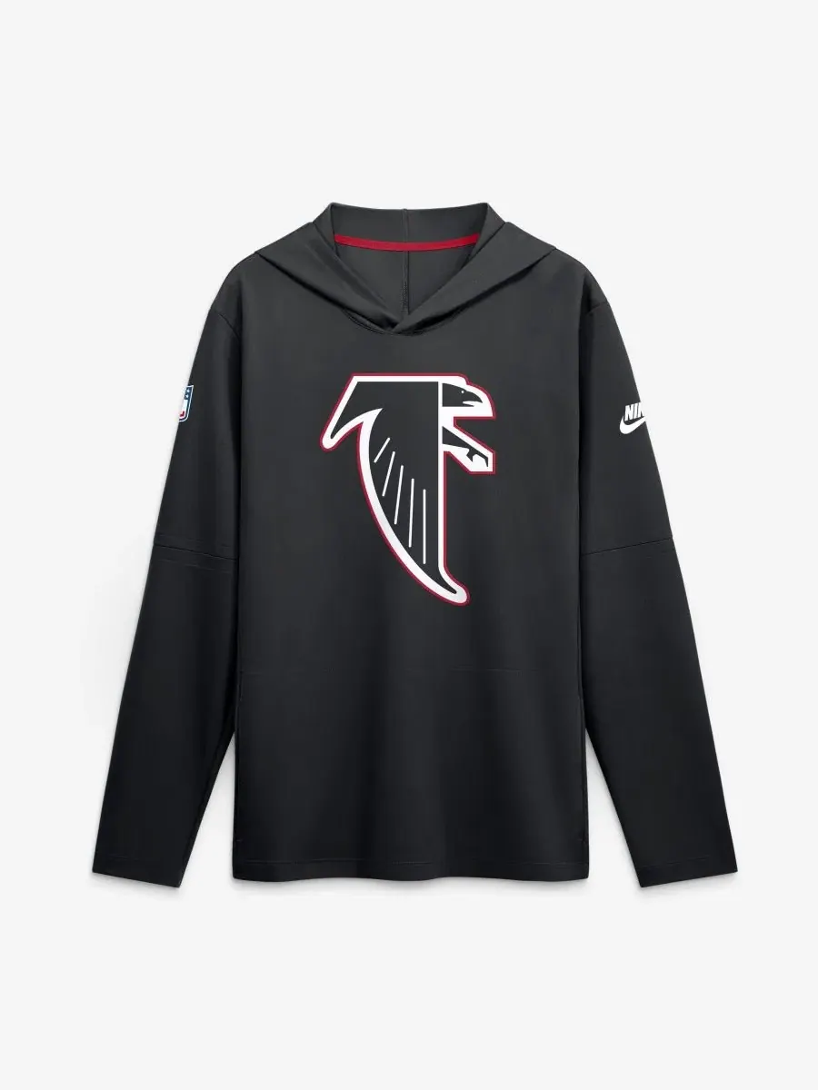 Футболка с капюшоном и длинным рукавом Nike Sideline Dri-FIT — изображение 1 из 4, черный