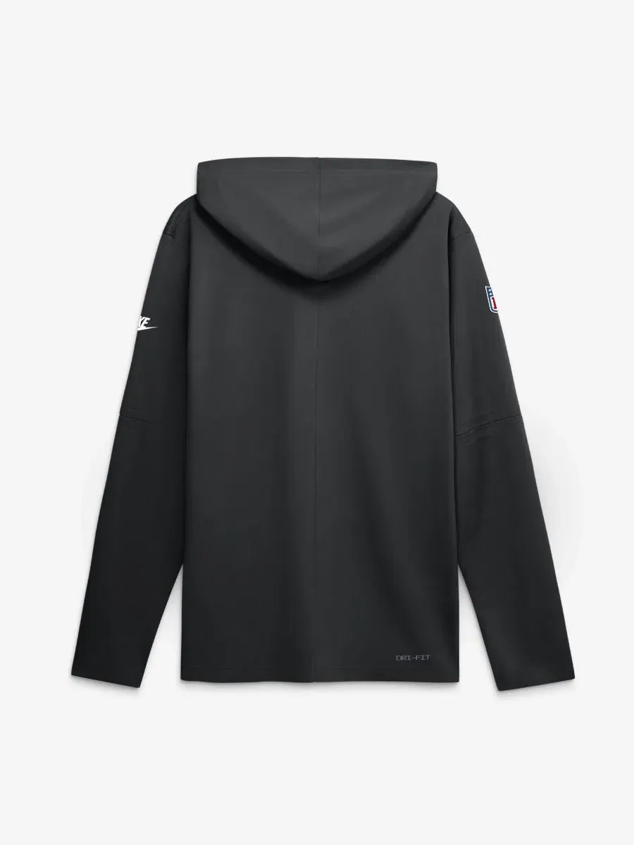 Футболка с капюшоном и длинным рукавом Nike Sideline Dri-FIT — изображение 4 из 4, черный