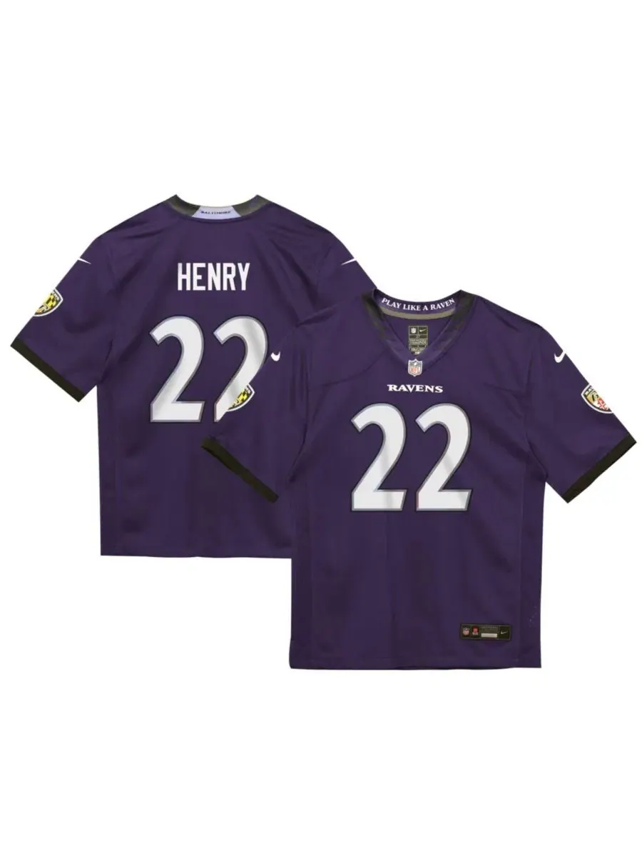 Детский игровой джерси Derrick Henry Baltimore Ravens Nike — изображение 1 из 3, нет цвета