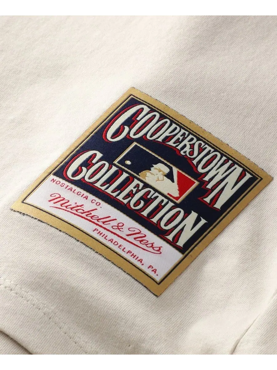 Футболка женская с длинным рукавом Cal Ripken Jr. Mitchell & Ness — изображение 3 из 3, бежевый