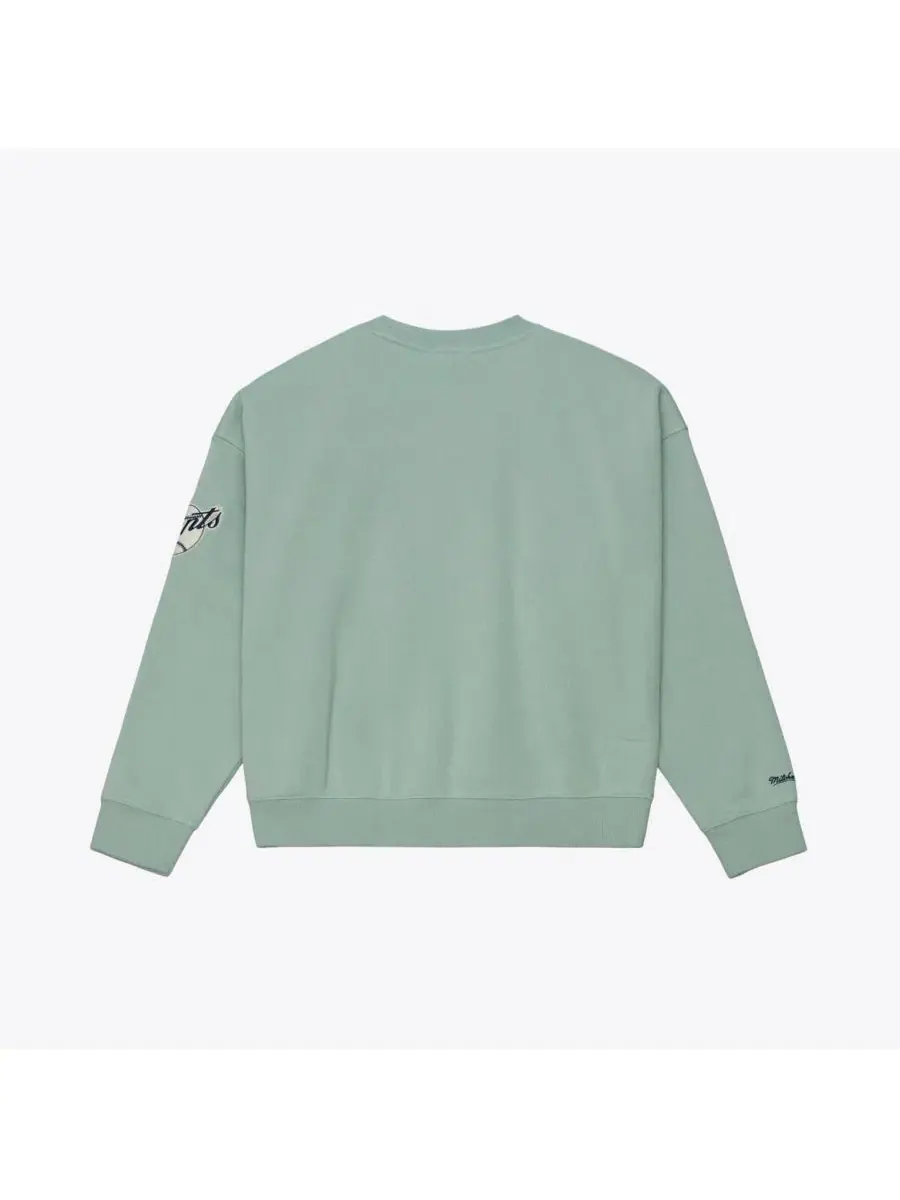 Свитшот женский с принтом Yacht Rock Mitchell & Ness — изображение 3 из 5, зеленый