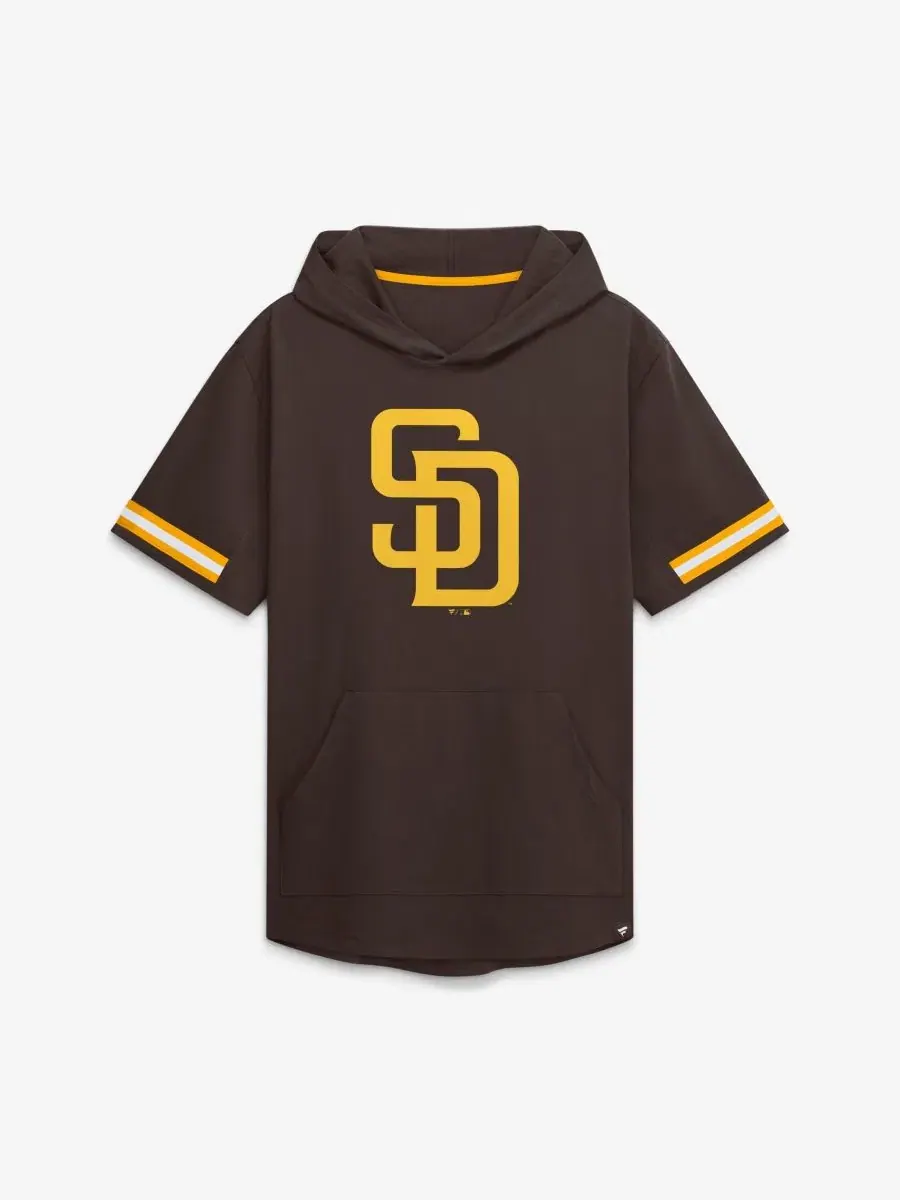 Худи с капюшоном с принтом логотипа San Diego Padres Optimal Play Fanatics — изображение 2 из 4, коричневый золотистый
