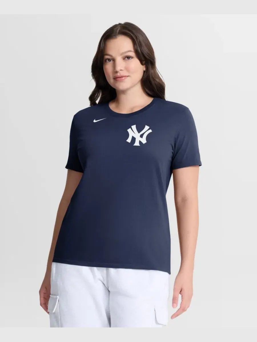 Футболка с принтом Wordmark Nike — изображение 1 из 5, темно-синий