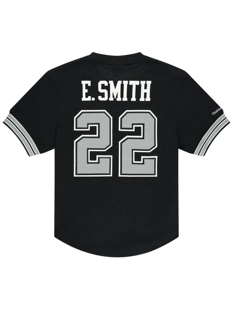 Mitchell & Ness Мужская черная сетчатая футболка с изображением Эммитта Смита, игрока команды — изображение 3 из 3, черный