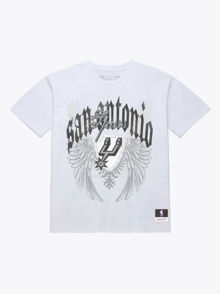 Футболка с длинным рукавом Old English Classic Mitchell & Ness — изображение 4 из 4, белый