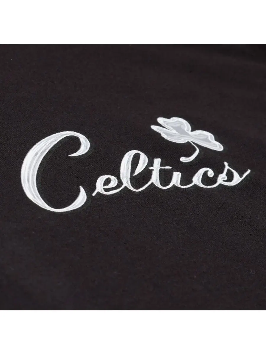 Футболка с жидким хром-принтом Boston Celtics Mitchell & Ness — изображение 4 из 5, черный