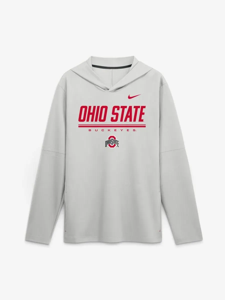 Легкая толстовка с капюшоном и длинным рукавом Ohio State Buckeyes 2026 Sideline Dri-FIT Nike — изображение 1 из 2