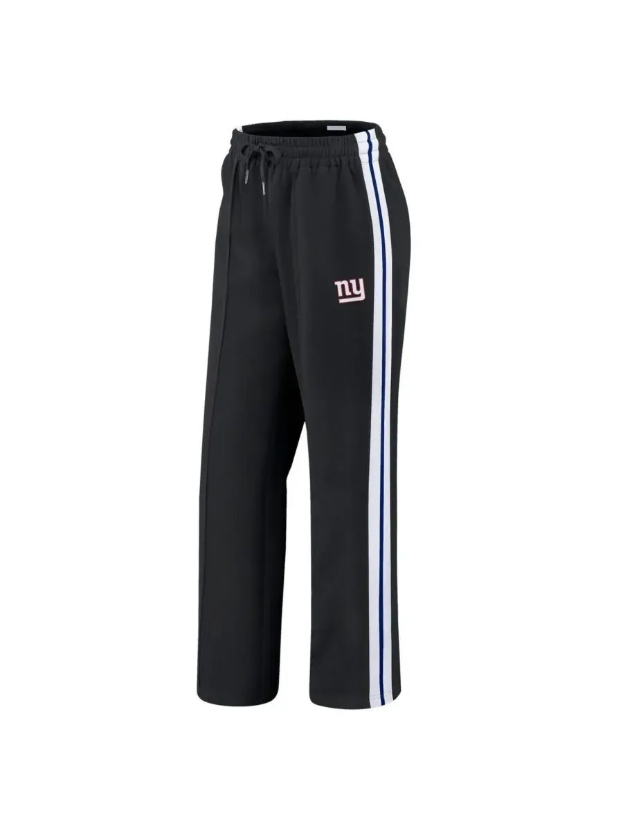 WEAR by Erin Andrews Женские черные брюки прямого кроя с цветовыми блоками в стиле New York Giants — изображение 2 из 3