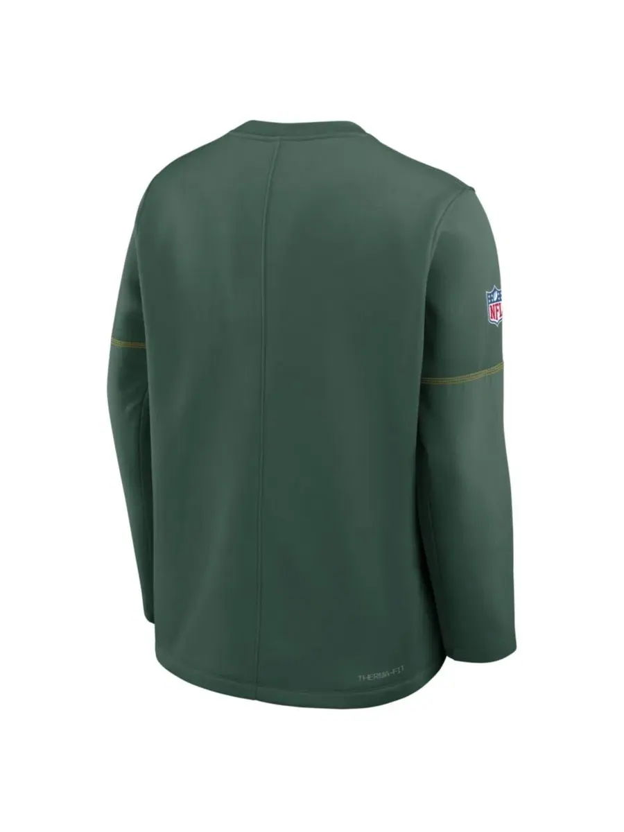 Толстовка Nike Therma-FIT с принтом Green Bay Packers — изображение 3 из 3, зеленый золотистый