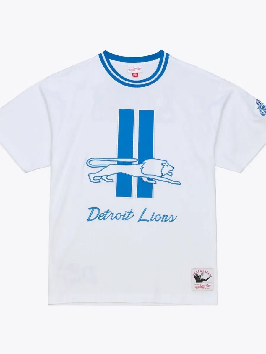 Футболка с коротким рукавом с принтом Detroit Lions Arctic Mitchell & Ness — изображение 1 из 5, белый