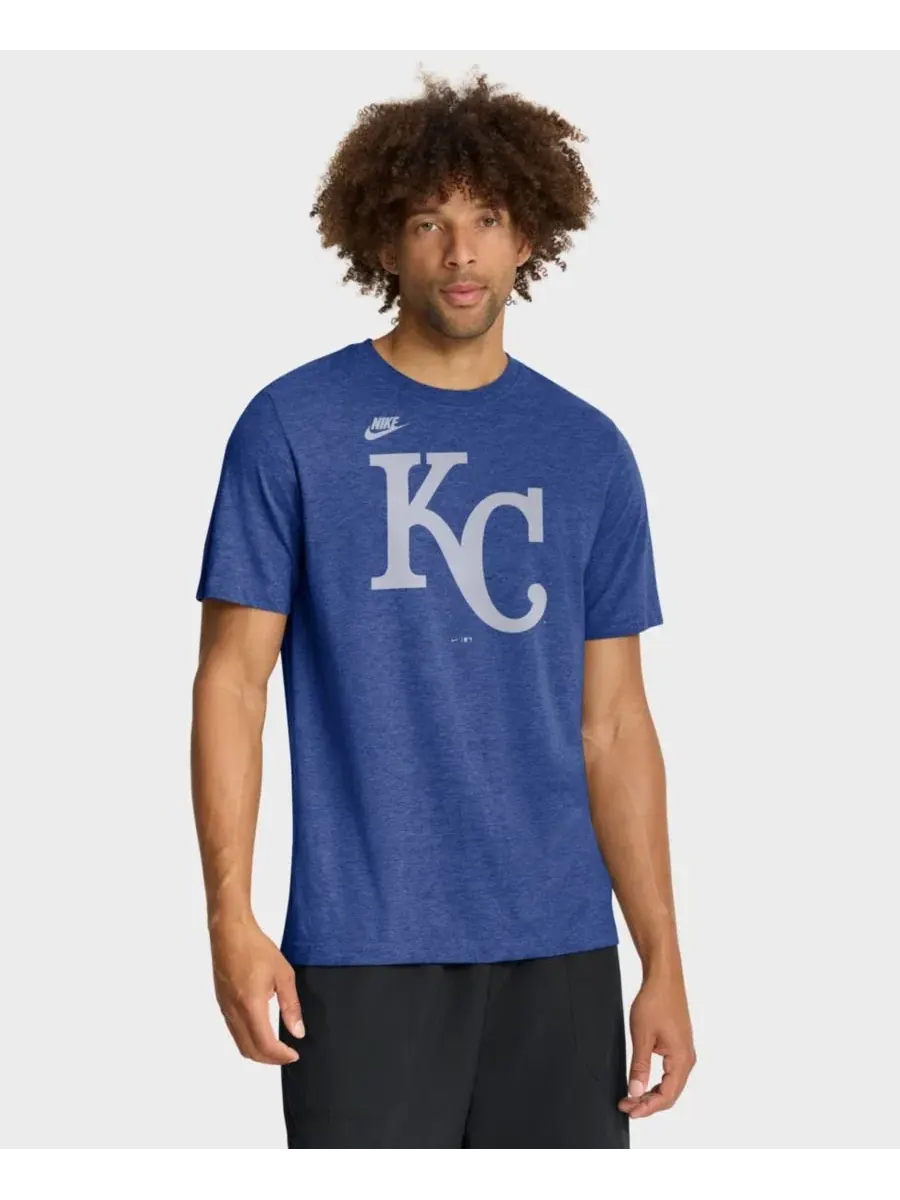Футболка с принтом Cooperstown Logo Tri-Blend Nike — изображение 1 из 5, синий