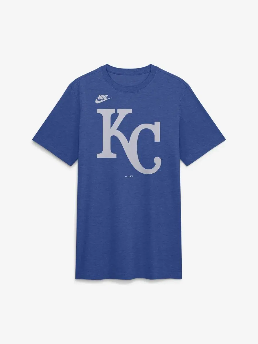 Футболка с принтом Cooperstown Logo Tri-Blend Nike — изображение 2 из 5, синий