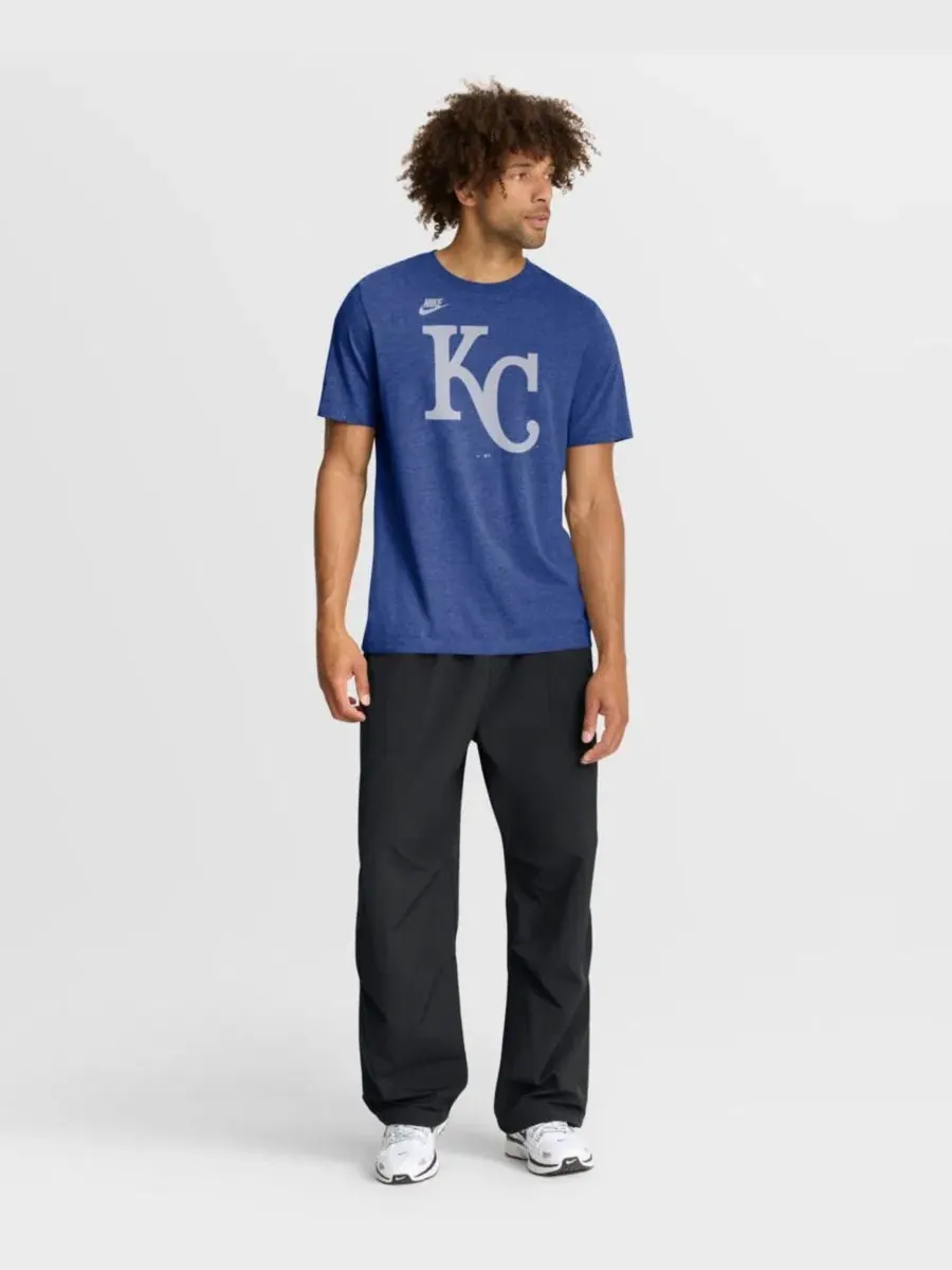 Футболка с принтом Cooperstown Logo Tri-Blend Nike — изображение 5 из 5, синий
