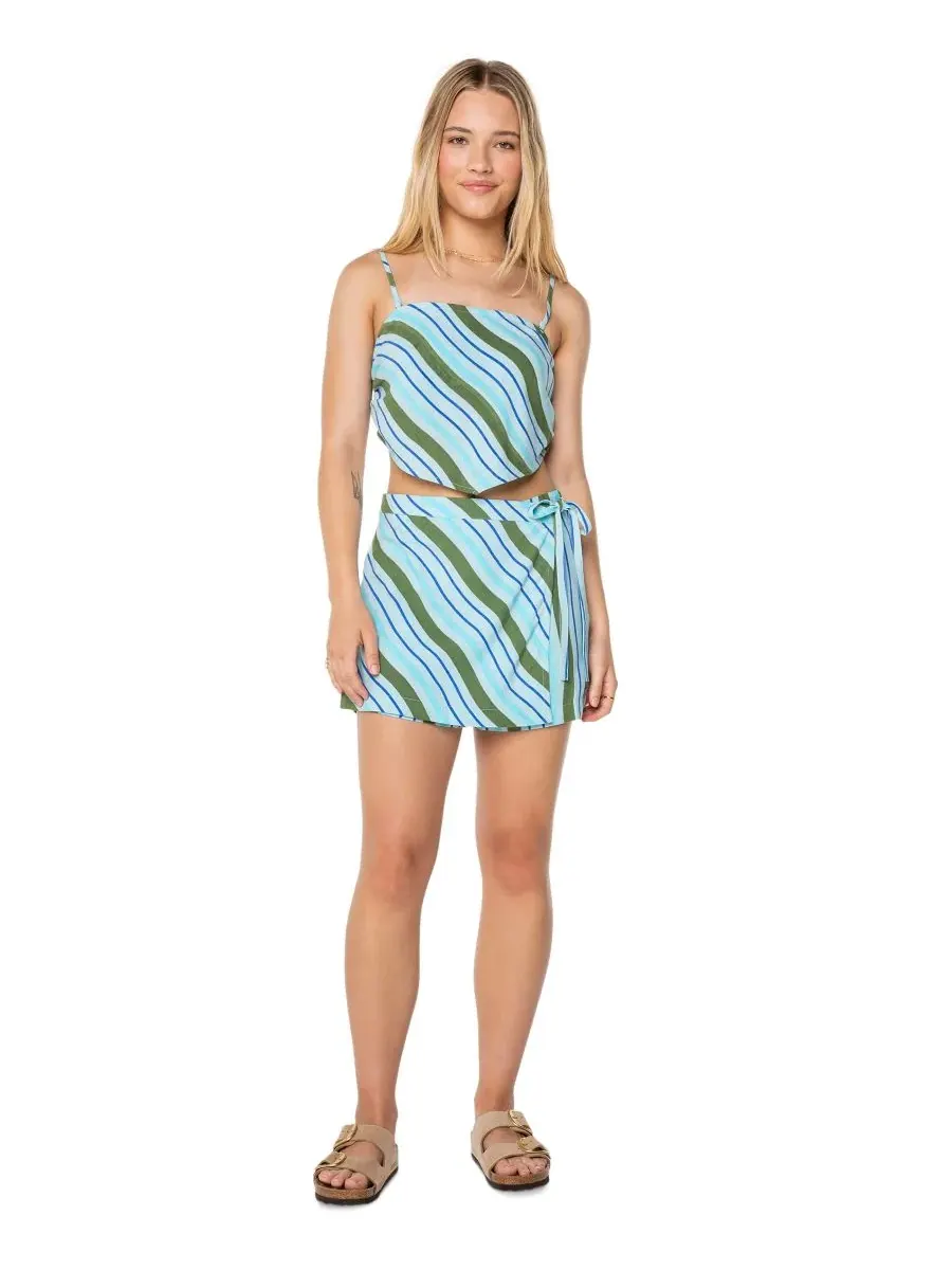 Полосатая бандана Wild At Heart для подростков Roxy, Stratosphere Wavy Lady Stripe