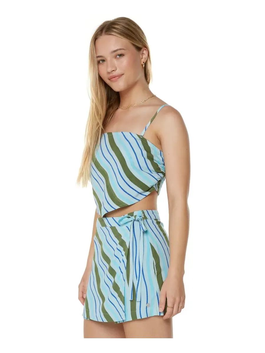 Полосатая бандана Wild At Heart для подростков Roxy, Stratosphere Wavy Lady Stripe — изображение 2 из 4