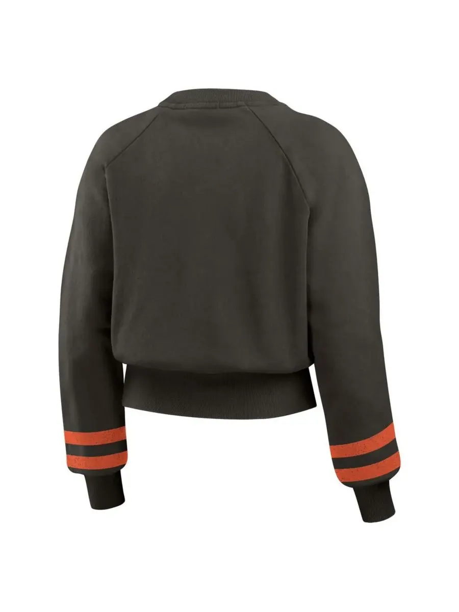 WEAR by Erin Andrews Женская черная укороченная толстовка с винтажным принтом San Francisco Giants — изображение 3 из 4