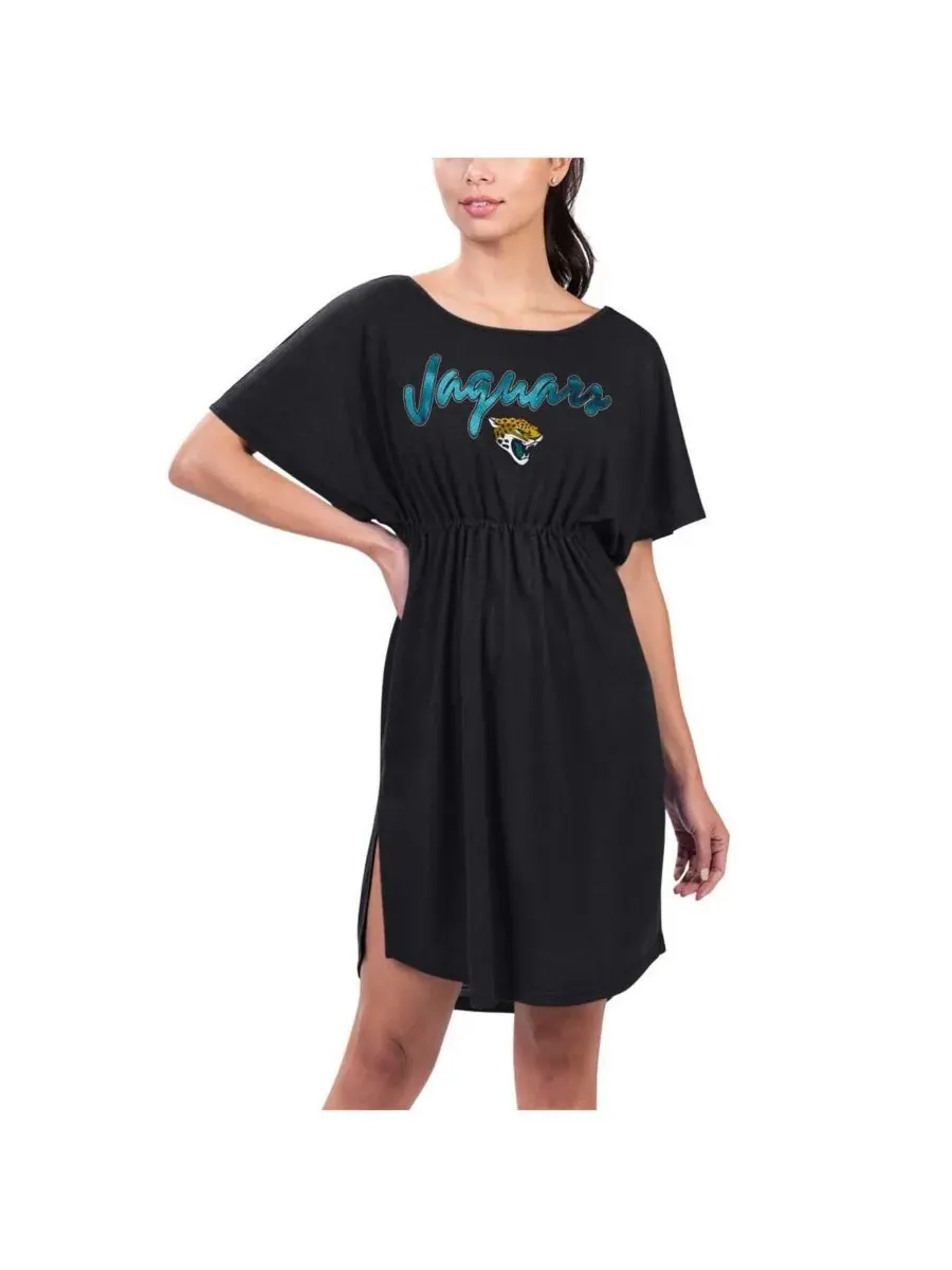 G-III 4Her by Carl Banks Женская черная пляжная накидка с символикой команды Jacksonville Jaguars — изображение 1 из 2