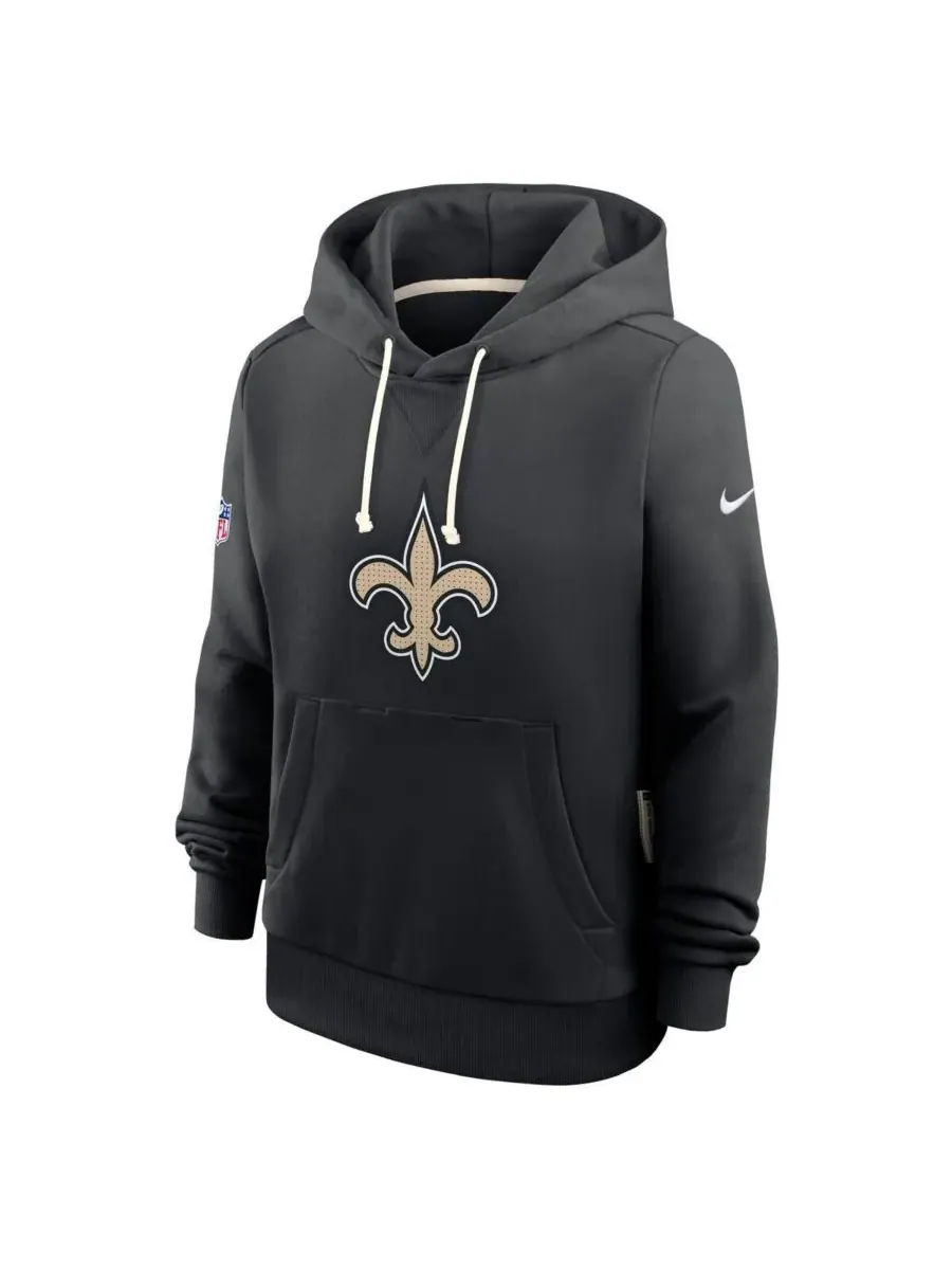 Nike Женская черная толстовка New Orleans Saints Sideline Standard Issue Initial Home Dri-FIT — изображение 3 из 4, черный