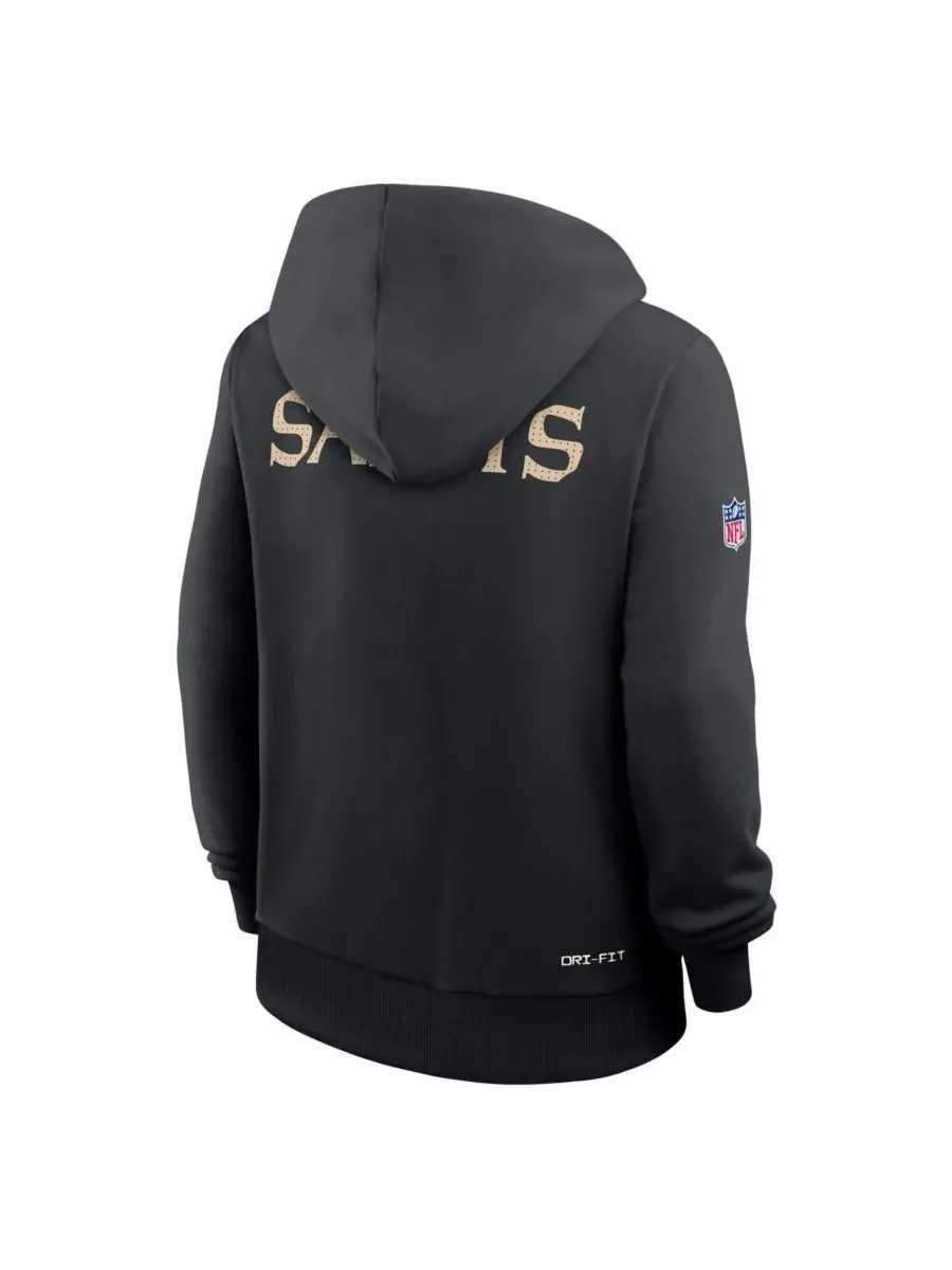 Nike Женская черная толстовка New Orleans Saints Sideline Standard Issue Initial Home Dri-FIT — изображение 4 из 4, черный