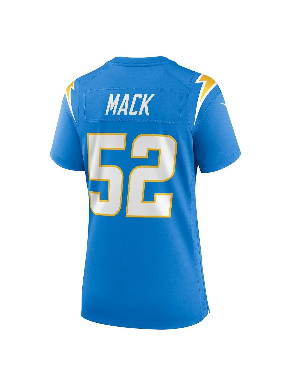 Женская футболка khalil mack powder blue los angeles chargers game jersey Nike — изображение 2 из 3, синий