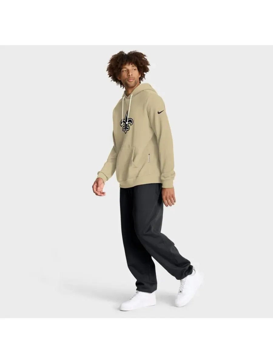 Мужская золотистая толстовка New Orleans Saints Sideline Standard Issue Alt 2 Dri-FIT Nike — изображение 3 из 5, золото