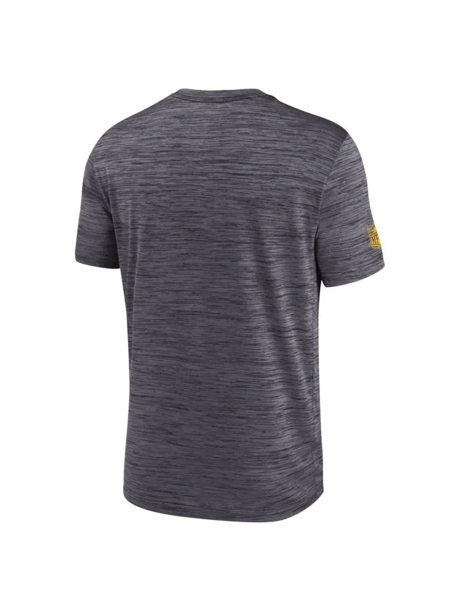 Nike Мужская черная футболка Pittsburgh Steelers Big Tall Sideline Velocity Performance — изображение 2 из 3, черный