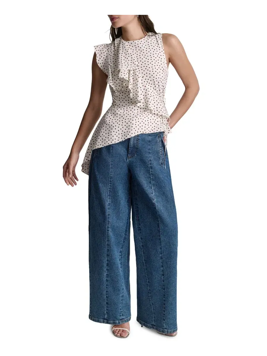 Топ с имитацией запаха и воланами BCBG, Whisper Combo — изображение 2 из 6