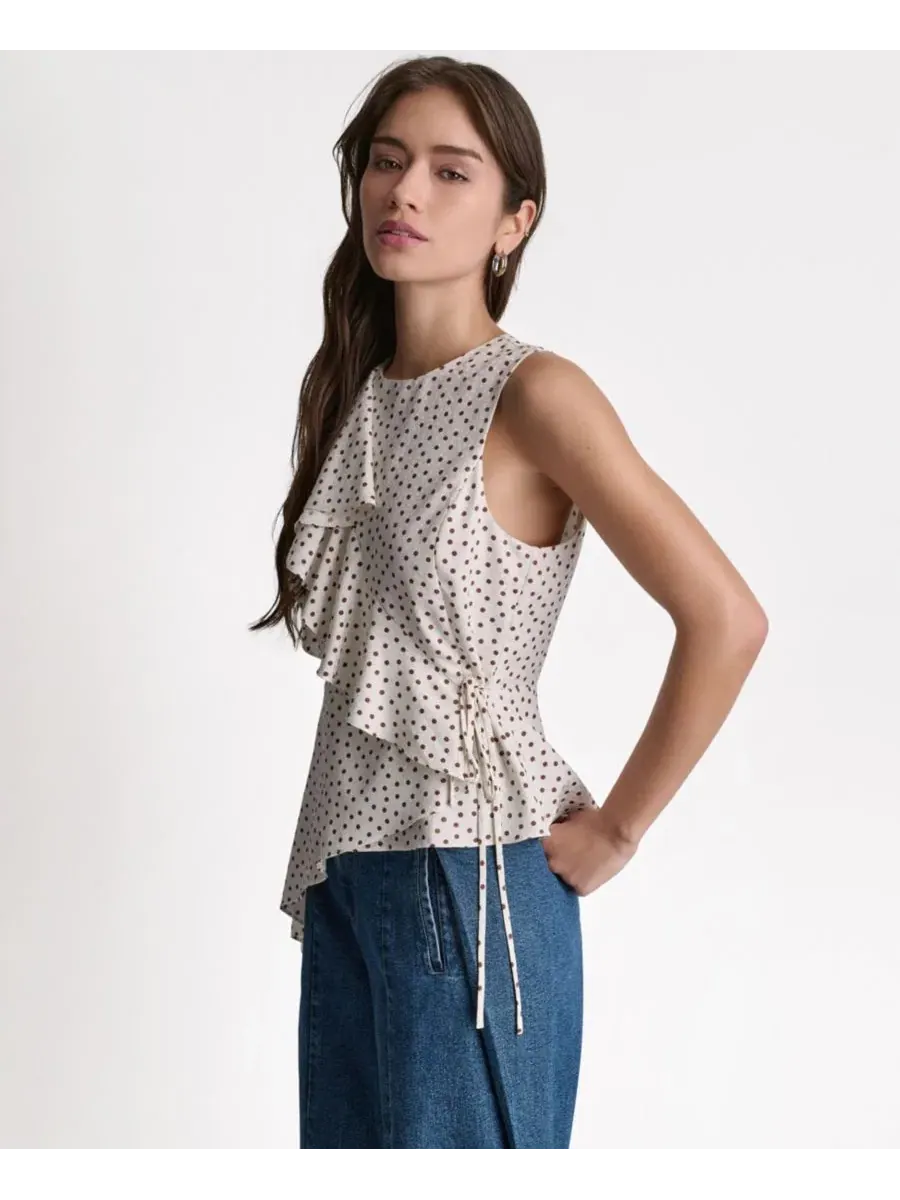 Топ с имитацией запаха и воланами BCBG, Whisper Combo — изображение 3 из 6