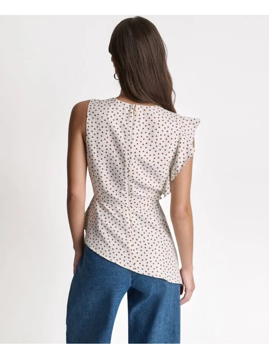 Топ с имитацией запаха и воланами BCBG, Whisper Combo — изображение 5 из 6