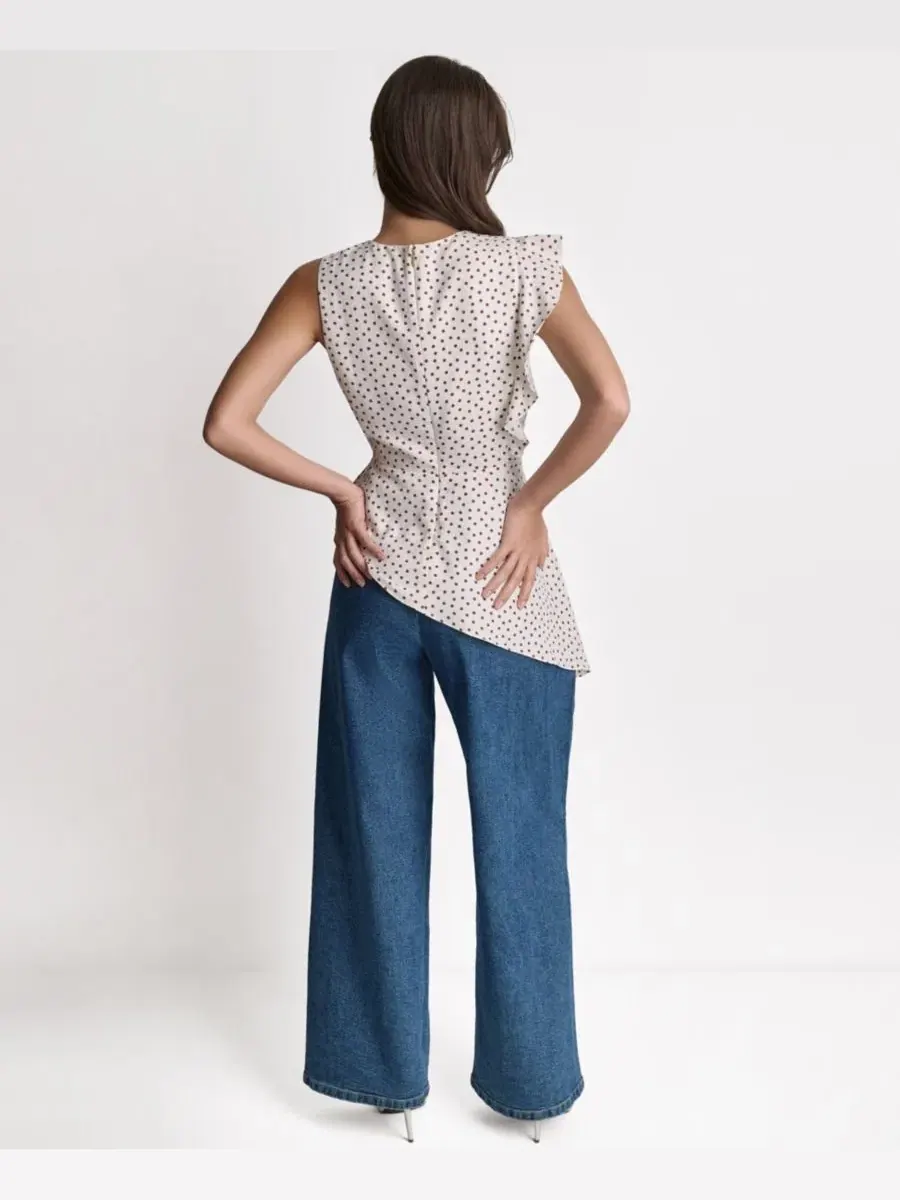 Топ с имитацией запаха и воланами BCBG, Whisper Combo — изображение 6 из 6