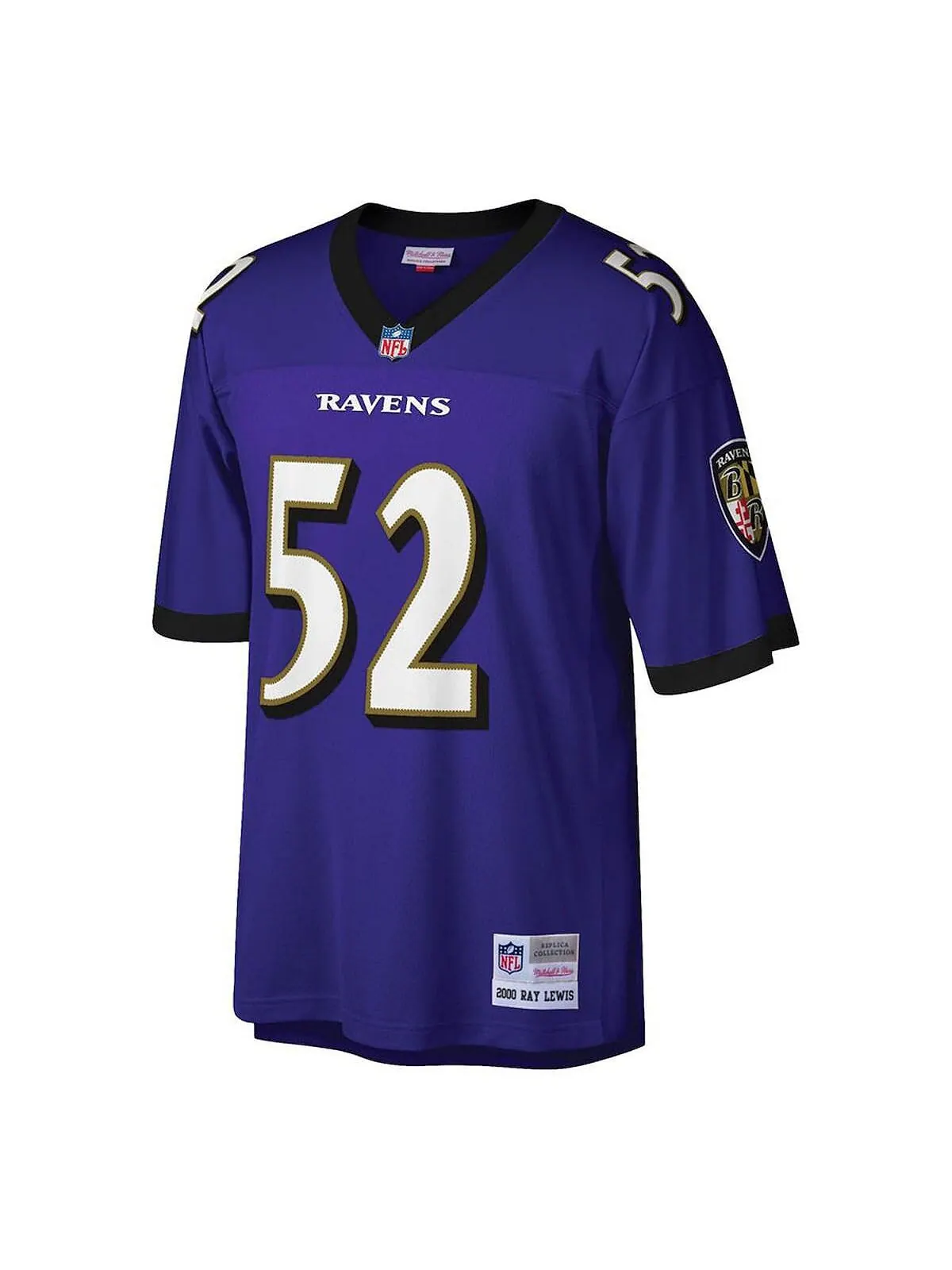 Мужская футболка Ray Lewis Purple Baltimore Ravens Big and Tall 2000, реплика вышедшего на пенсию — изображение 3 из 3