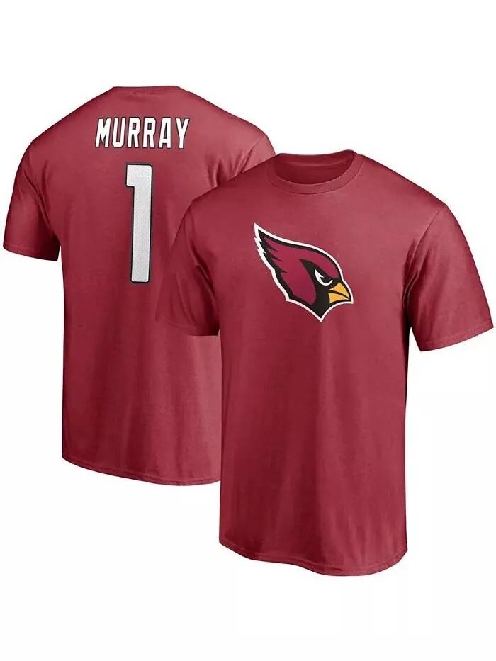 Мужская футболка с именем и номером игрока Kyler Murray Cardinal Arizona Cardinals Fanatics — изображение 1 из 3
