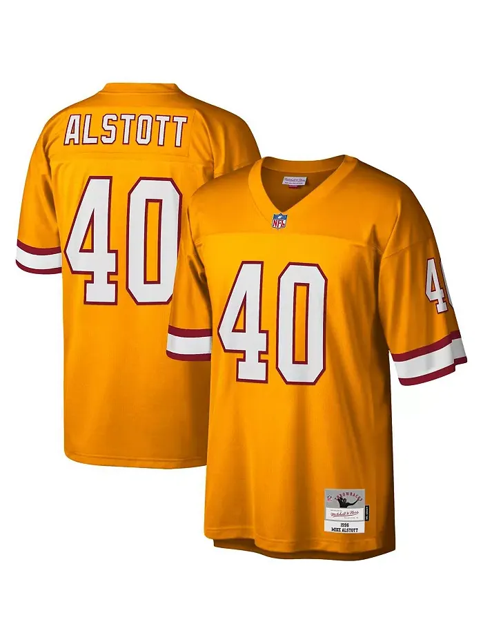 Мужская реплика джерси Mike Alstott оранжевая Tampa Bay Buccaneers Legacy Mitchell & Ness — изображение 1 из 3