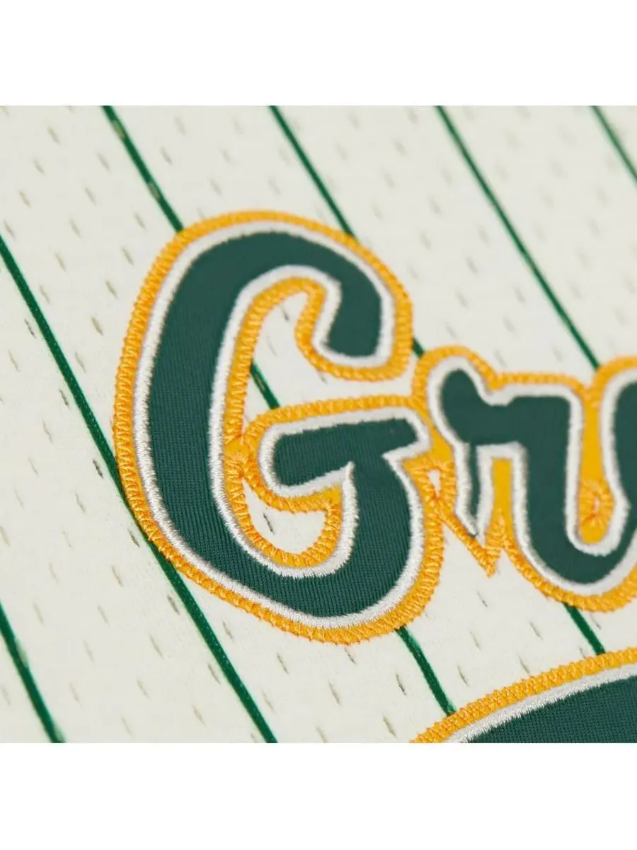 Mitchell & Ness Мужская бейсбольная майка Reggie White Cream Green Bay Packers с номером и сетчатой — изображение 2 из 5