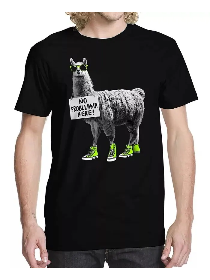 Мужская футболка с рисунком No Problama Buzz Shirts