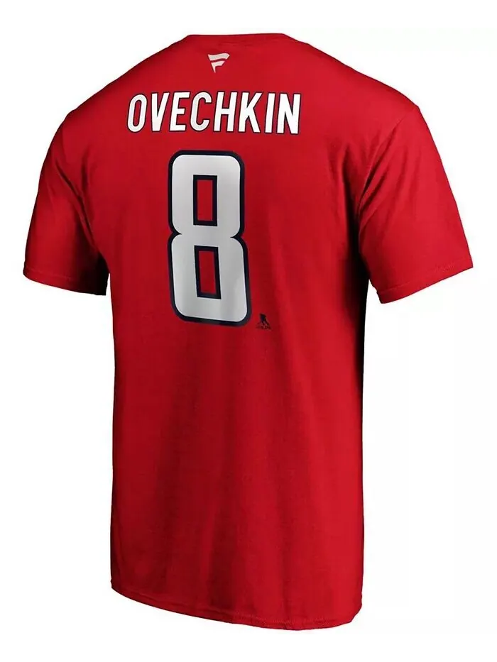 Мужская футболка Lids Александра Овечкина Washington Capitals Team Authentic Stack Fanatics — изображение 3 из 3