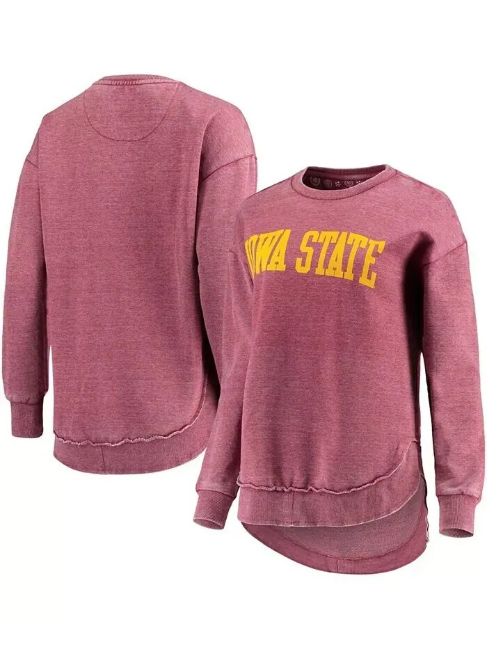 Женский свитшот в винтажном стиле Cardinal Iowa State Cyclones Pressbox — изображение 1 из 3