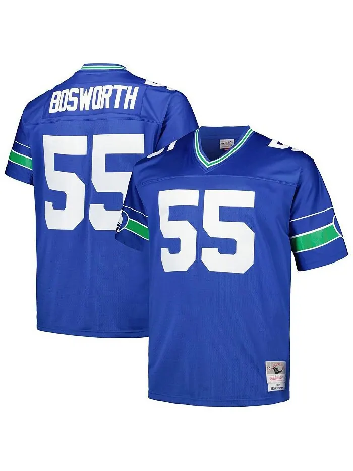 Мужская команда Brian Bosworth Royal Seattle Seahawks Big & Высокая футболка игрока Legacy 1987 — изображение 1 из 3