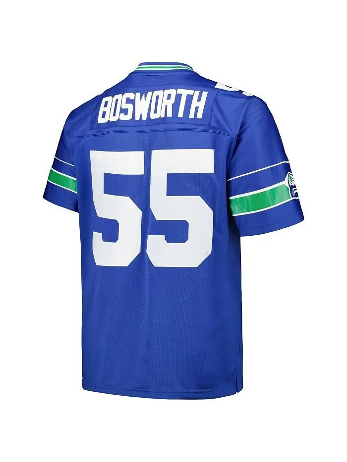 Мужская команда Brian Bosworth Royal Seattle Seahawks Big & Высокая футболка игрока Legacy 1987 — изображение 3 из 3