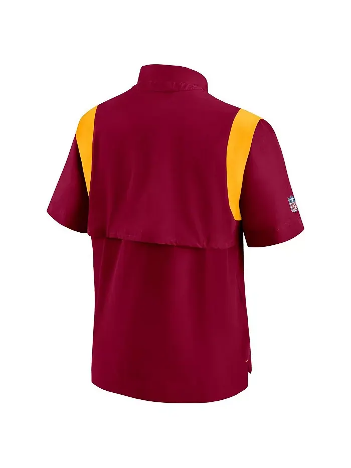Толстовка Men's Burgundy Washington Commanders Coaches Chevron Lockup Pullover Top Nike — изображение 3 из 3