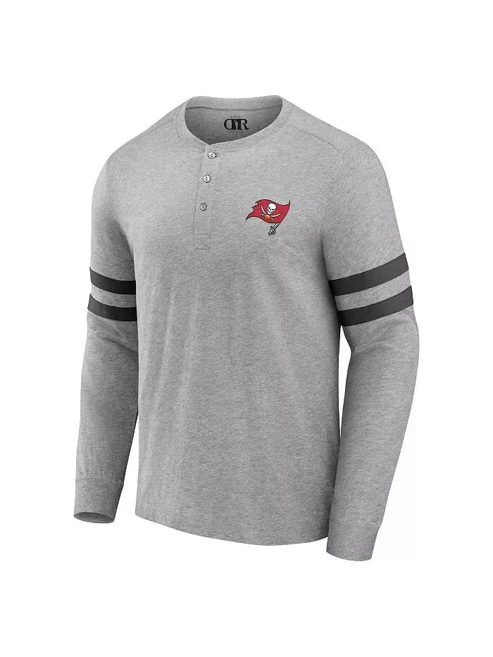Мужская коллекция NFL x Darius Rucker от Heather Gray Tampa Bay Buccaneers футболка Henley с — изображение 2 из 3