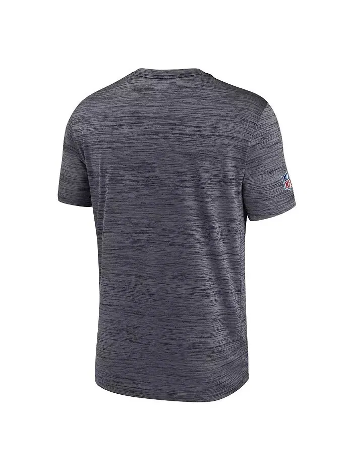 Мужская черная футболка Las Vegas Raiders Sideline Velocity Athletic Stack Performance Nike — изображение 2 из 3