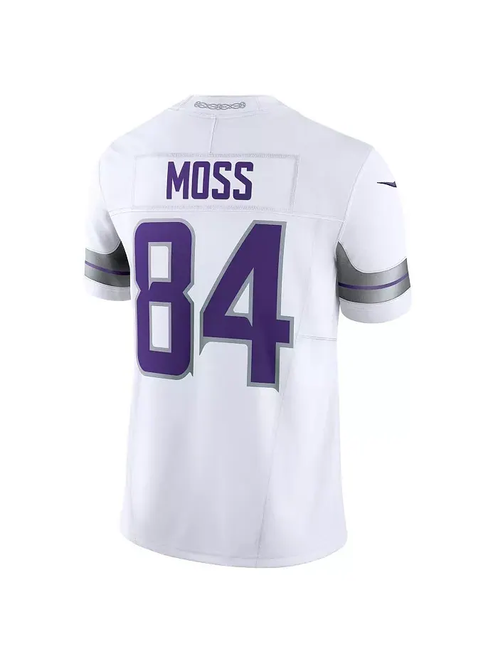 Мужская лимитированная джерси Randy Moss белого цвета Minnesota Vikings в стиле Vapor F.U.S.E — изображение 3 из 3